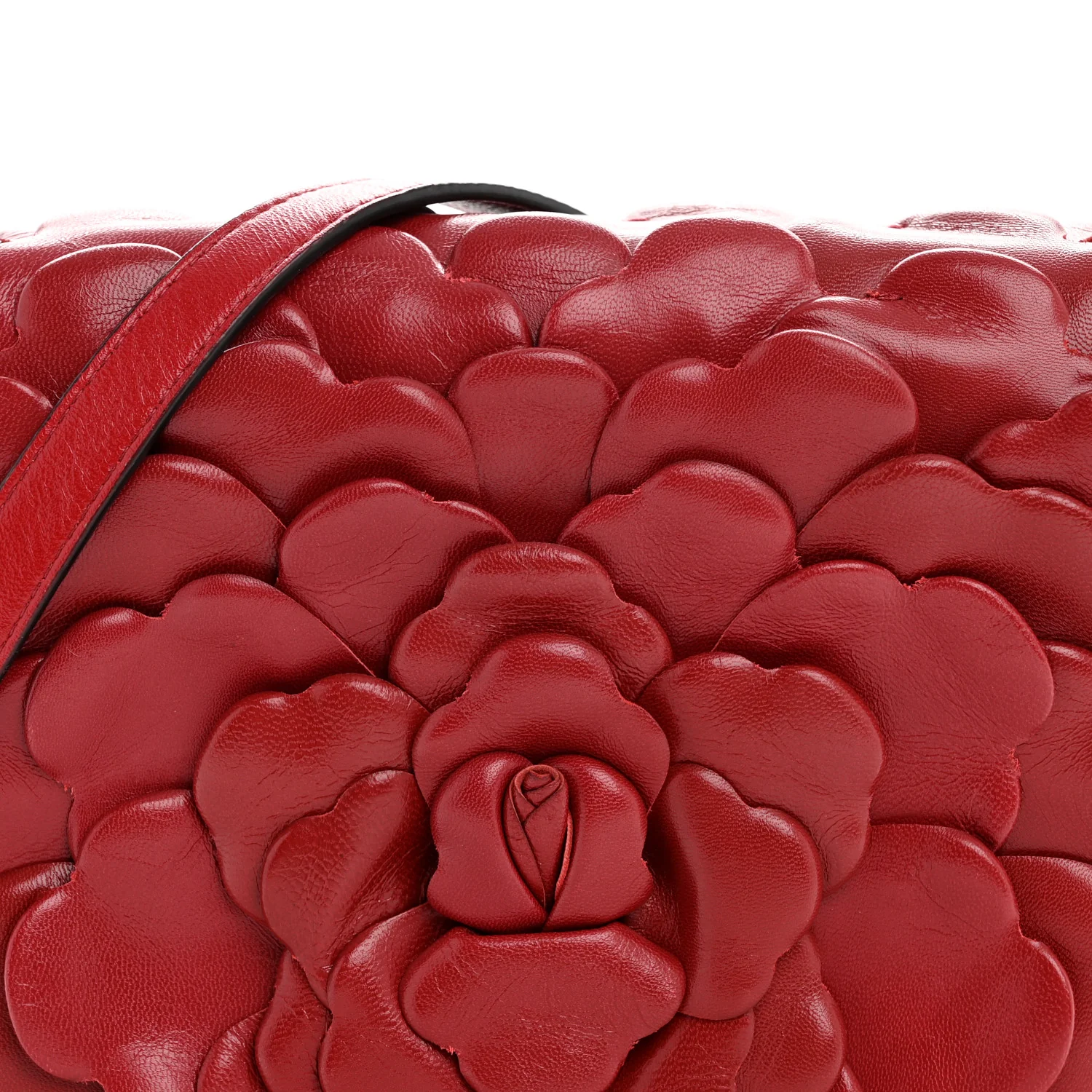 Nappa Atelier 03 Rose Edition Small Flap Crossbody Bag Cerise