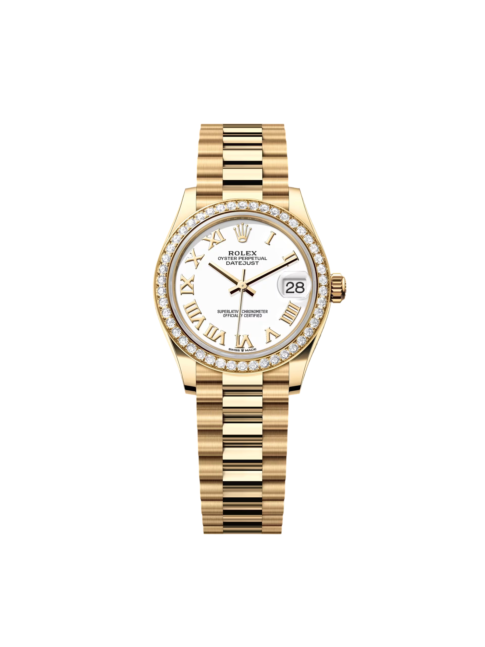 【Super Clone】RLX Datejust m278288RBR-0009 White 31mm Dial President Bracelet Watch