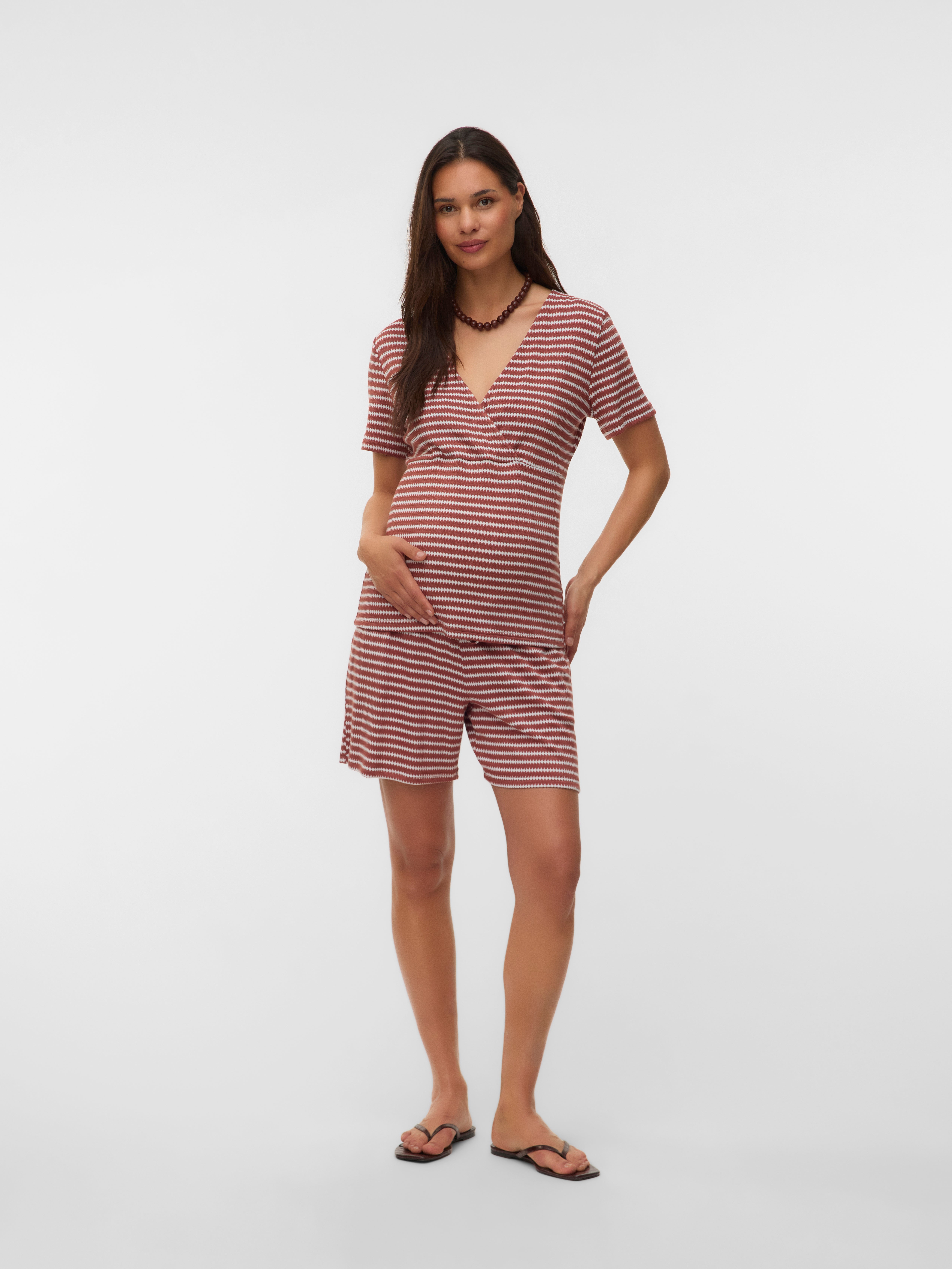 VERO MODA® Bodycon Fit V-Neck Top