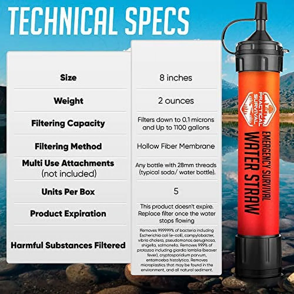 Practical Survival Water Filter BPA-Free - Image 7