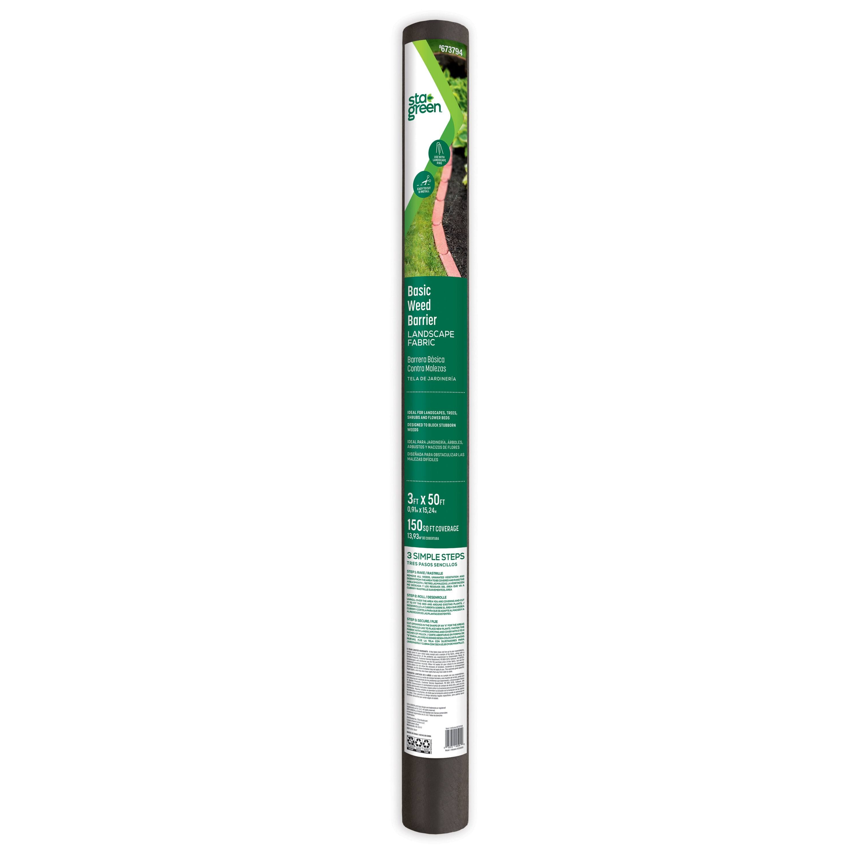 Sta-Green 50-ft x 3-ft Basic Gardening Landscape Fabric | 205000