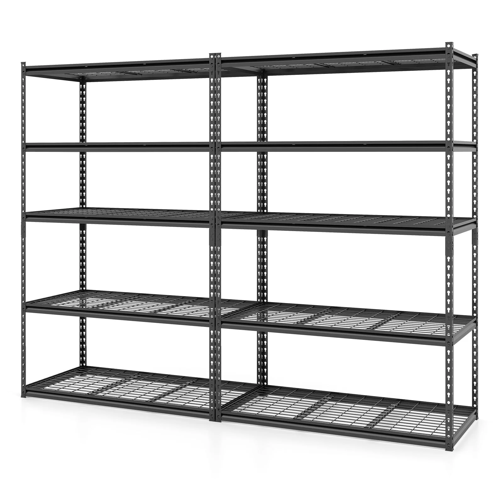 Tangkula 5-Tier Metal Storage Shelves(48