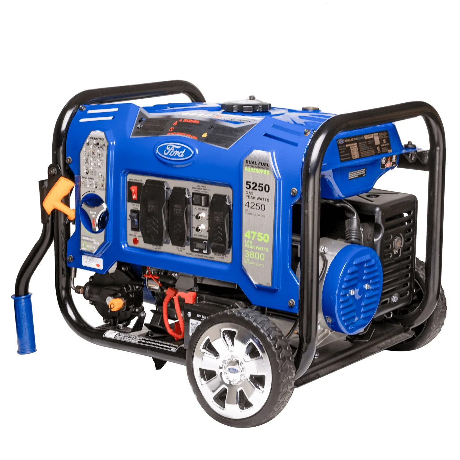 Ford 5,250 Watt Dual Fuel Portable Generator with Wireless Remote Start Image 9