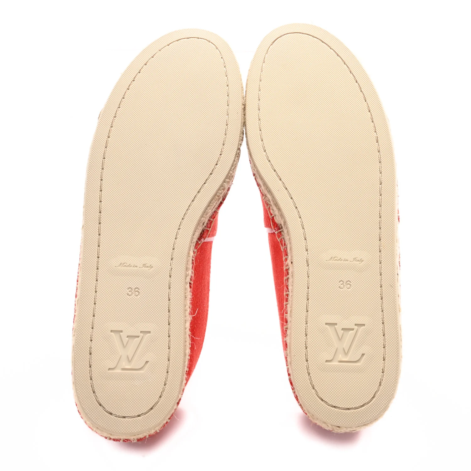 Canvas Waterfall Espadrille 36 Rouge