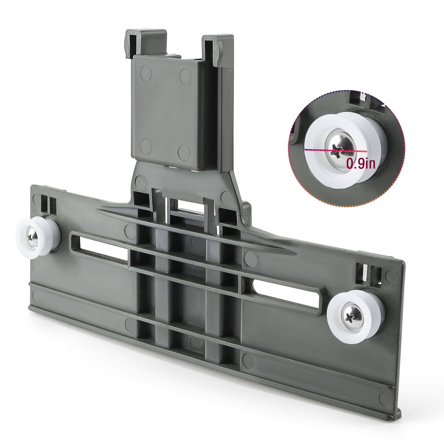 Romalon W10350376 Dishwasher Top Rack Adjuster Parts Replacement for Whirlpool Heavy Duty Wheels Upgraded Metal Screw Replaces W10712394 AP5956100 PS1