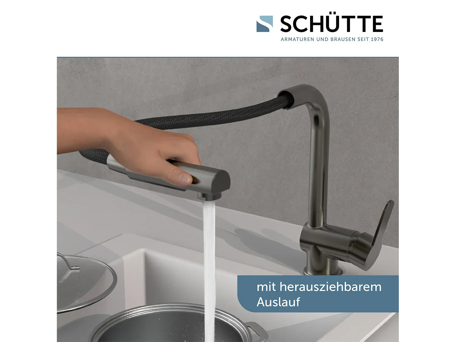 Schtte Mitigeur robinet de cuisine LONDON, avec bec extensible