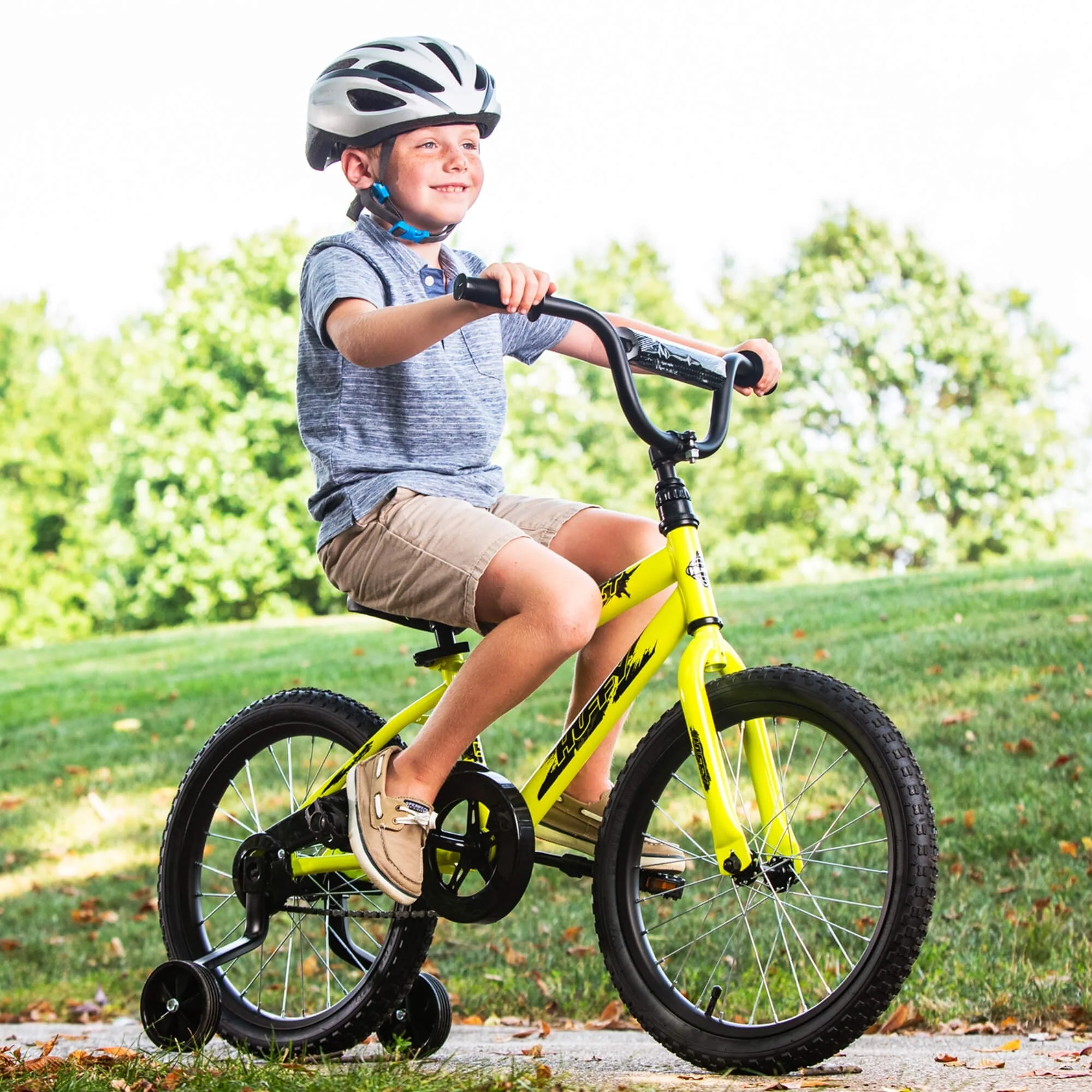 18 in Rock It Kids Bike for Boys Ages 4 and up, Child, Neon Powder Yellow Image 7