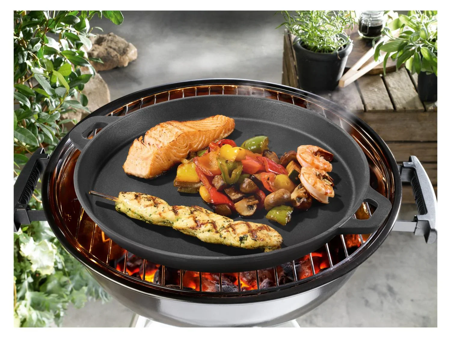 GRILLMEISTER Plaque ou Pole pour barbecue