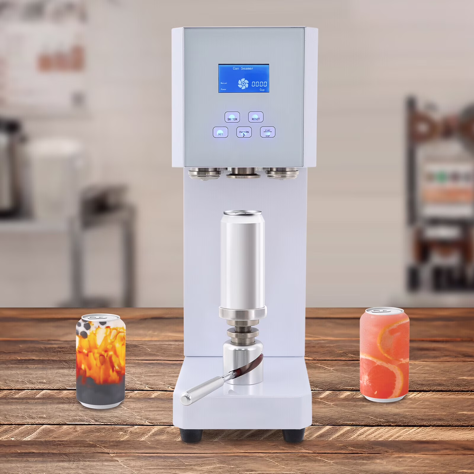 370W Automatic Can Sealing Machine Electric Cup Sealer Machine with Counter 110V
