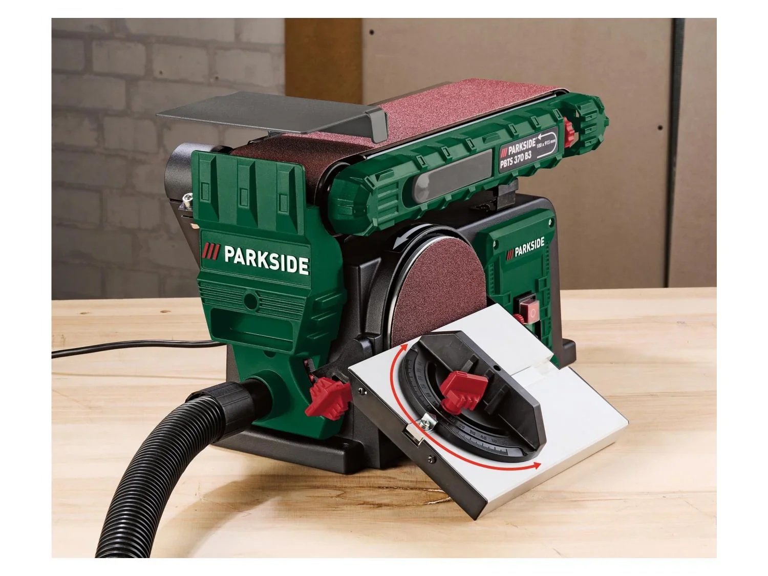 PARKSIDE Ponceuse  bande et  disque PBTS 370 B3, 370 W
