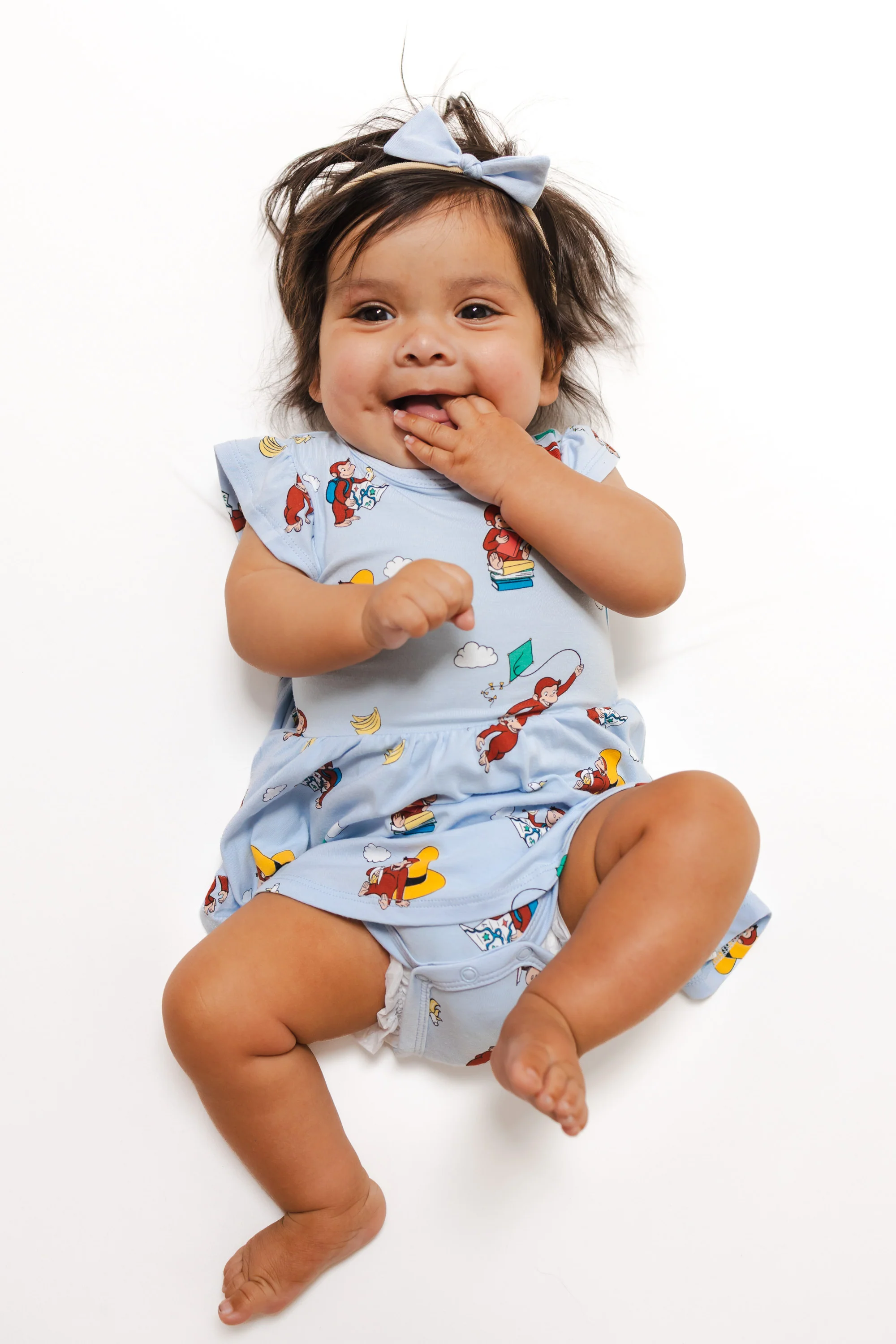 Twirl Bodysuit Dress in Curious George
