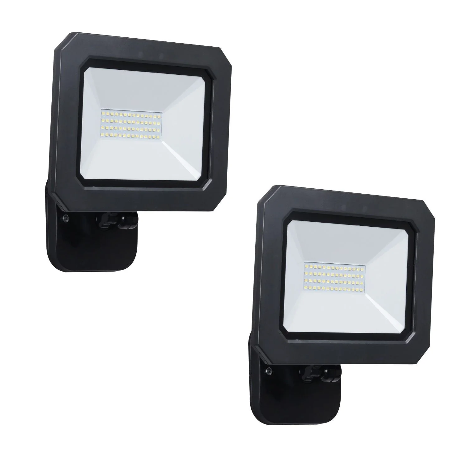 3000 Lumen LED Flood Light in Black Finish (Set of 2)