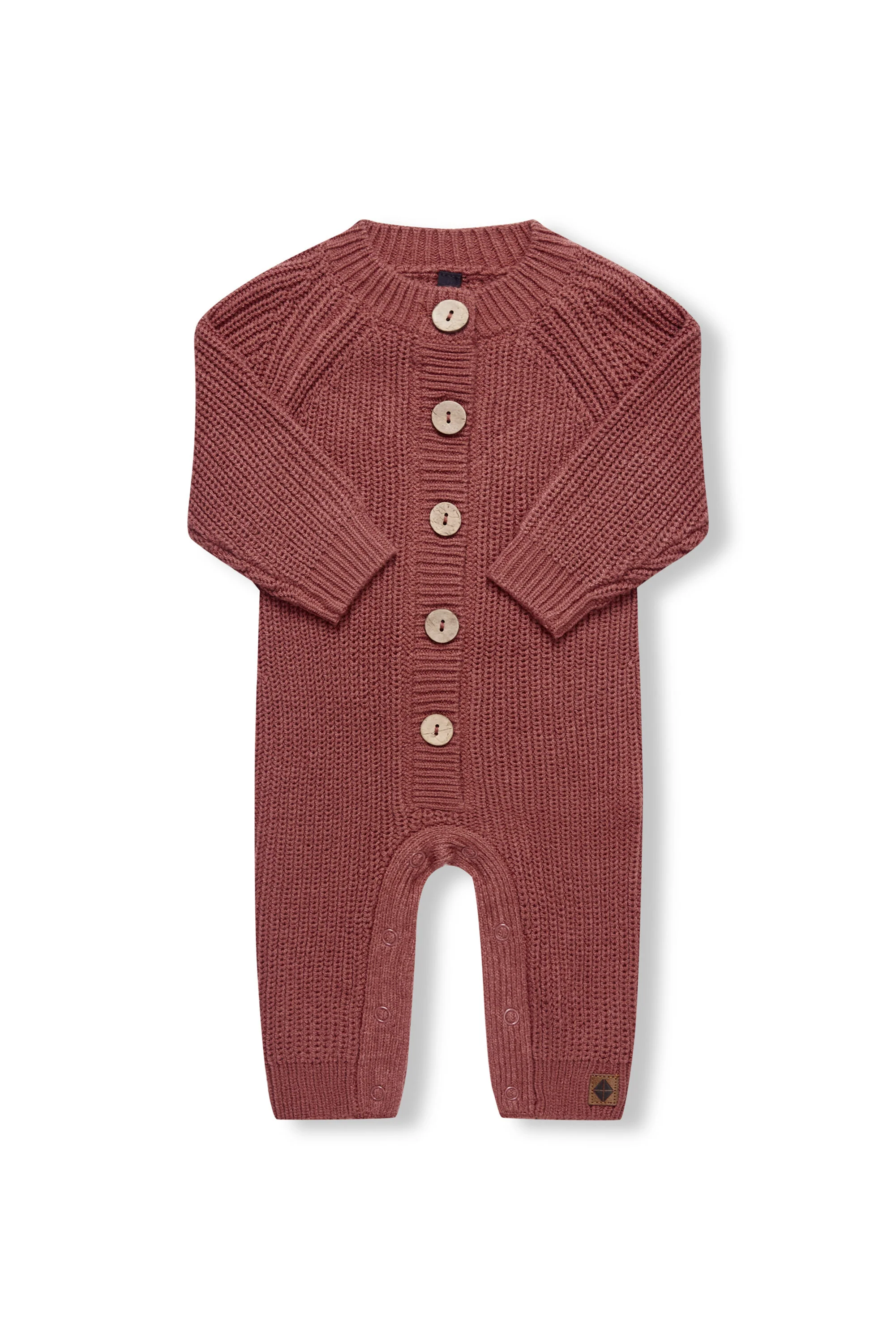 Chunky Knit Jumpsuit in Ember