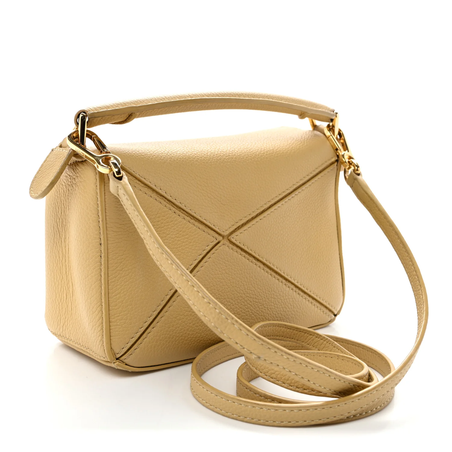Calfskin Mini Puzzle Bag Dark Butter
