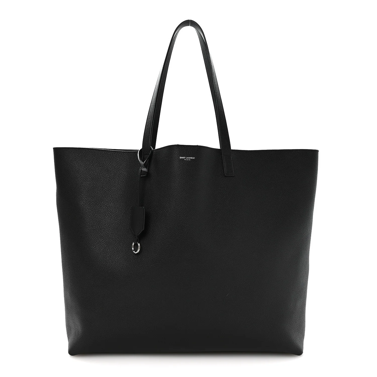 Calfskin Large Shopping Tote Black