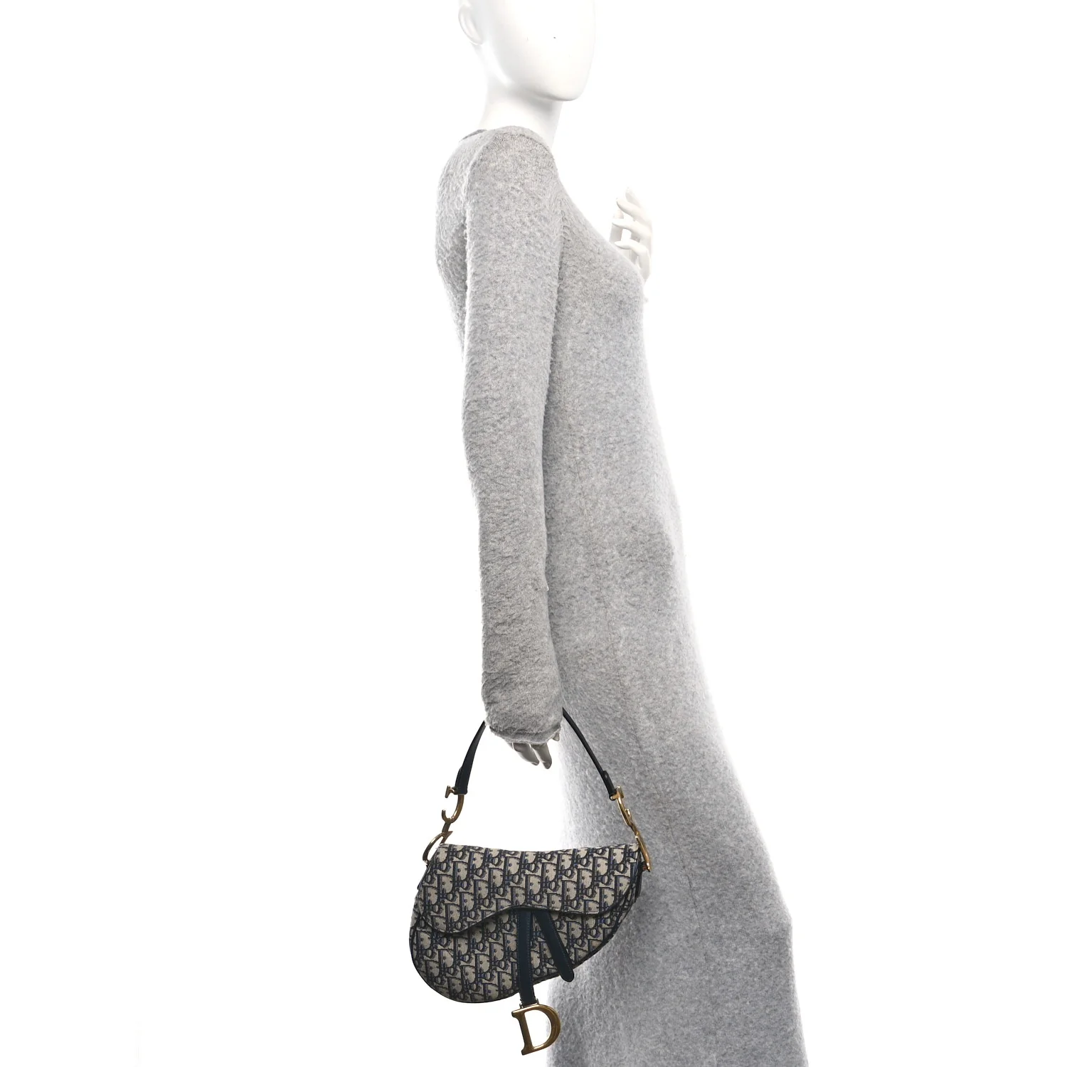 Oblique Saddle Bag Blue