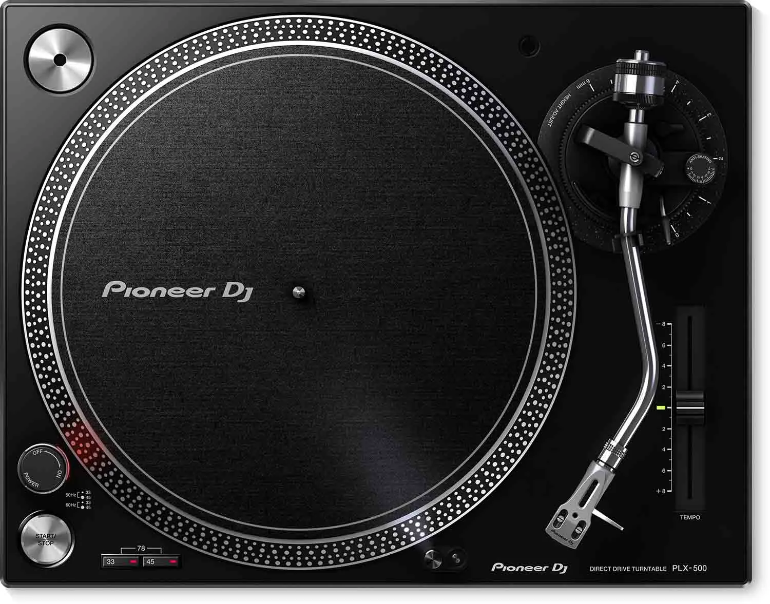 Produit de seconde main : Platine vinyle Pioneer DJ PLX-500-K à couple élevé et entraînement direct - Noire