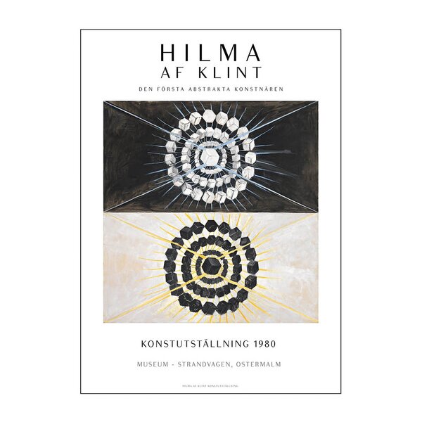 Hilma af Klint x PSTR Studio poster 50x70 cm hilma af klint art exhibition