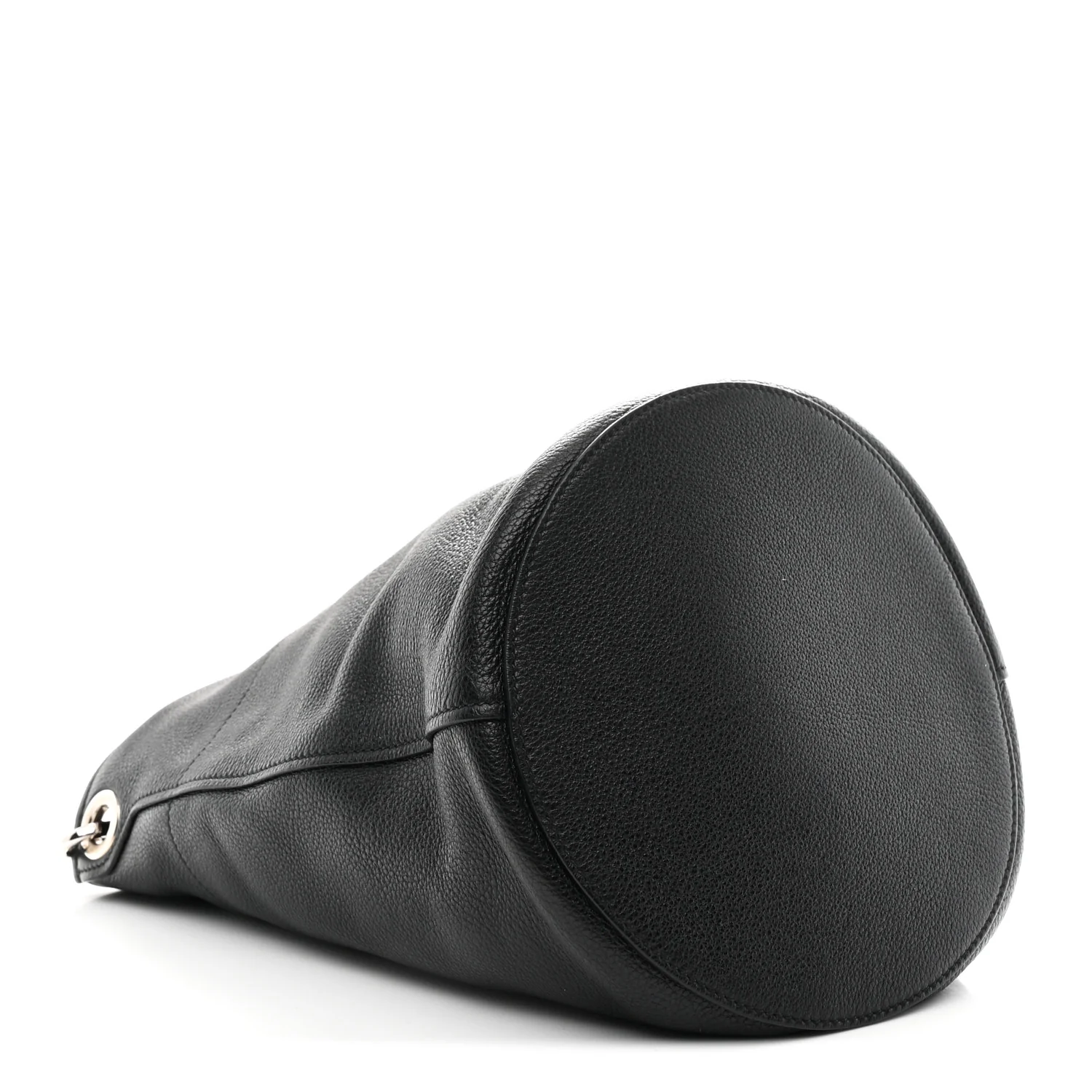 Vitello Daino Bucket Bag Black