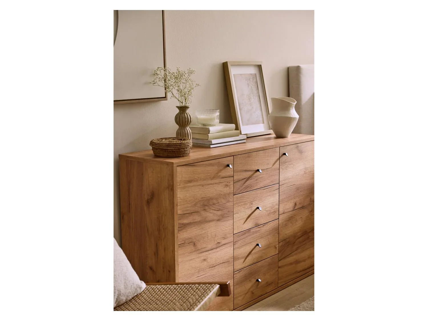 LIVARNO Commode Verona, 116 x 80 x 35 cm, imitation chne