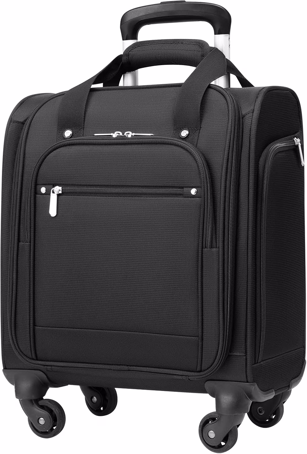 Underseat Carry on Luggage Softside Lightweight Rolling Travel Bag Spinner Suitcase