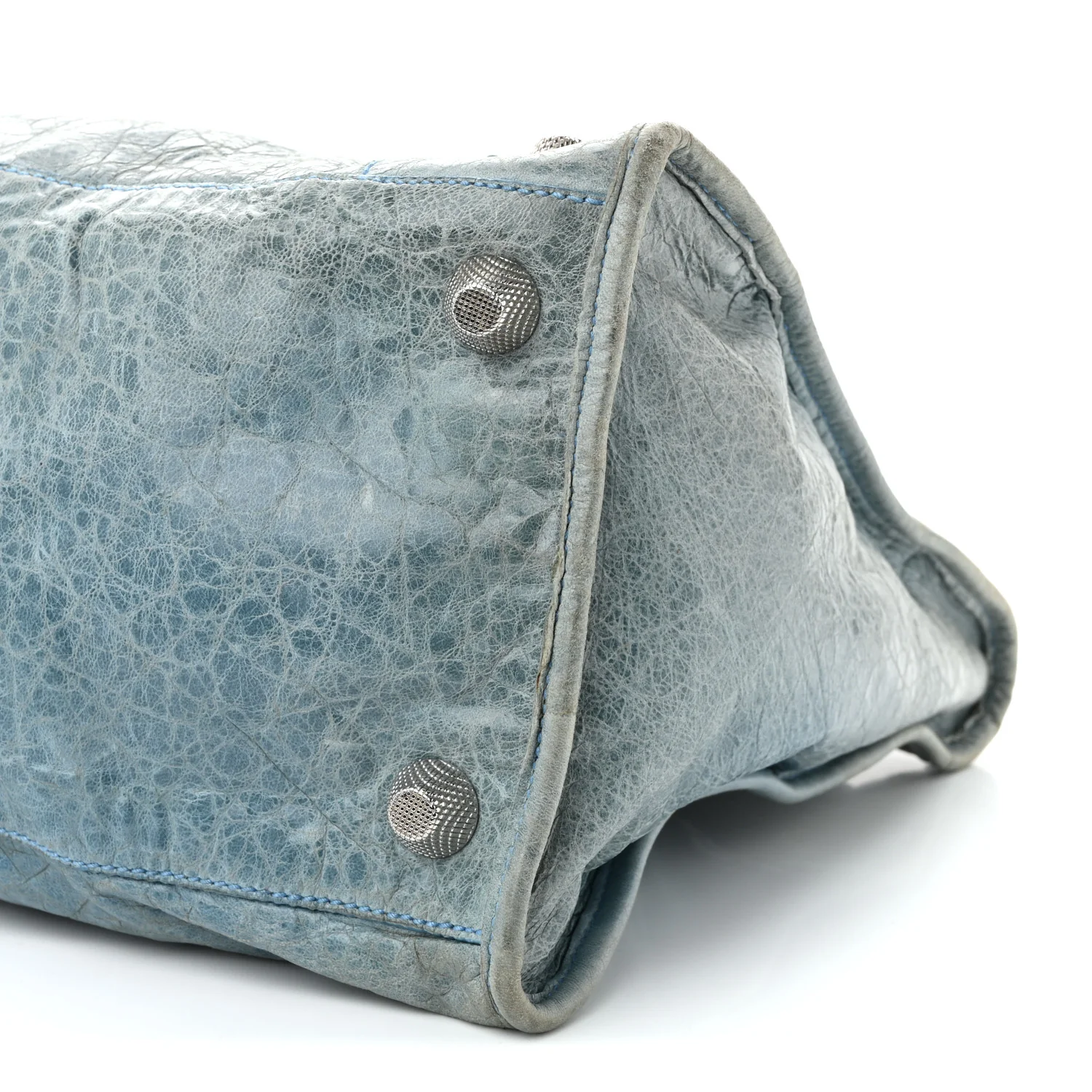Agneau Giant 21 Silver Hardware Work Bleu Layette