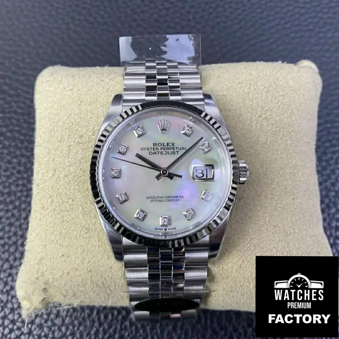 Rolex Datejust M126234-0019 36MM Clean Factory White Diamond Dial