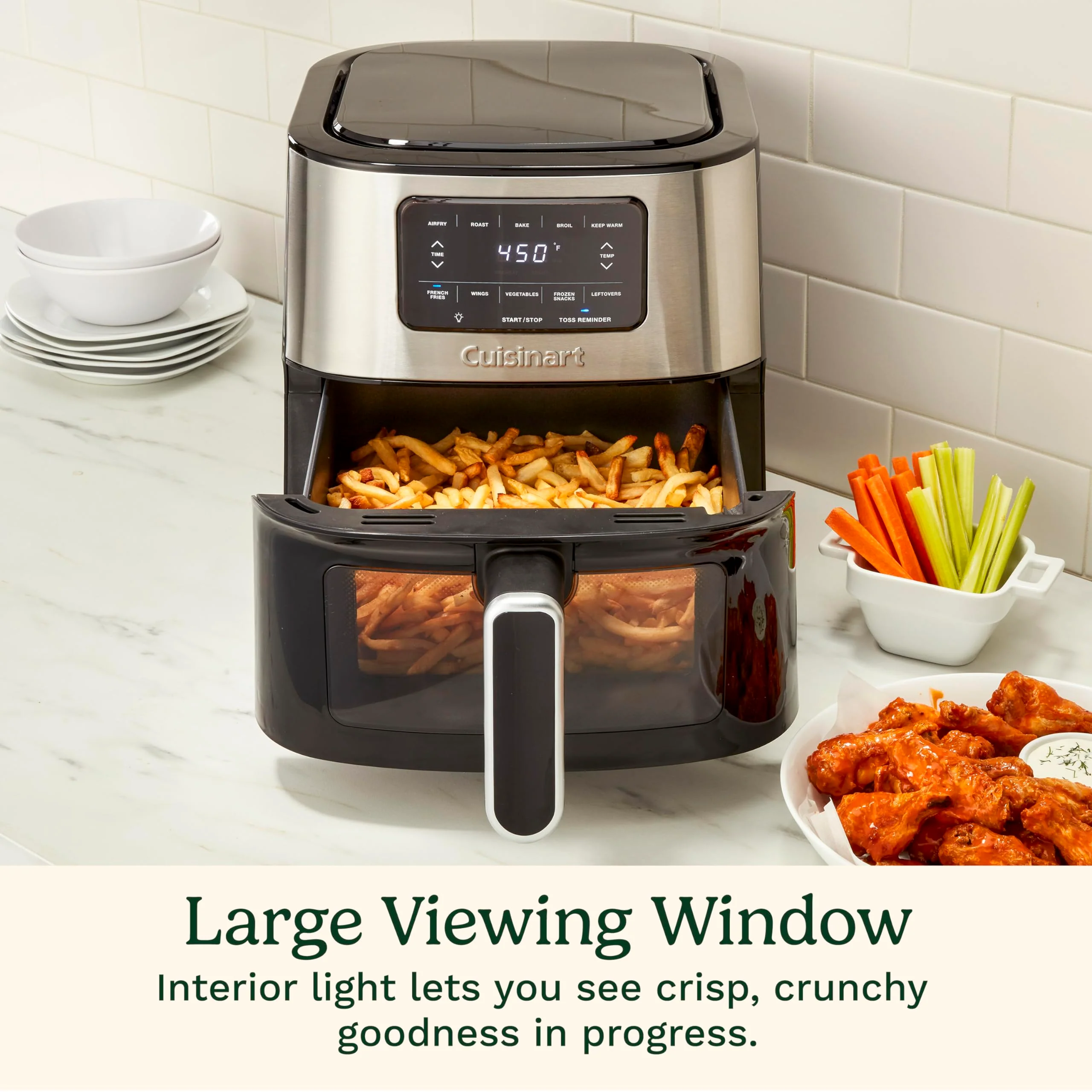 Cuisinart Air Fryer Oven. 6-Qt Basket Stainless Steel Air Fryer