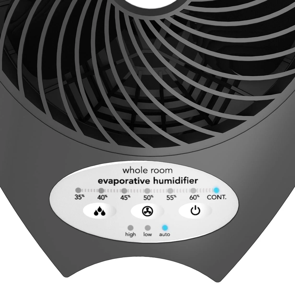 Evap3 Whole Room Evaporative Humidifier, 700 sq ft Coverage, Black Image 4