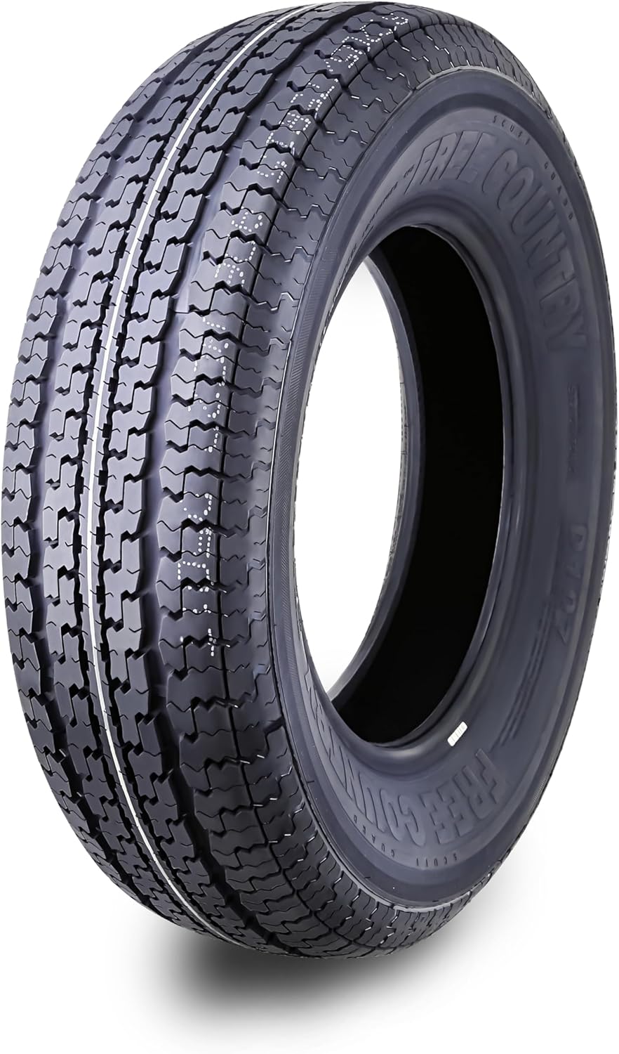 Ensemble de 4 pneus de remorque robustes ST205/75R15 205 75 15 10 plis, indice de charge E, à carcasse radiale en acier avec protection anti-abrasion
