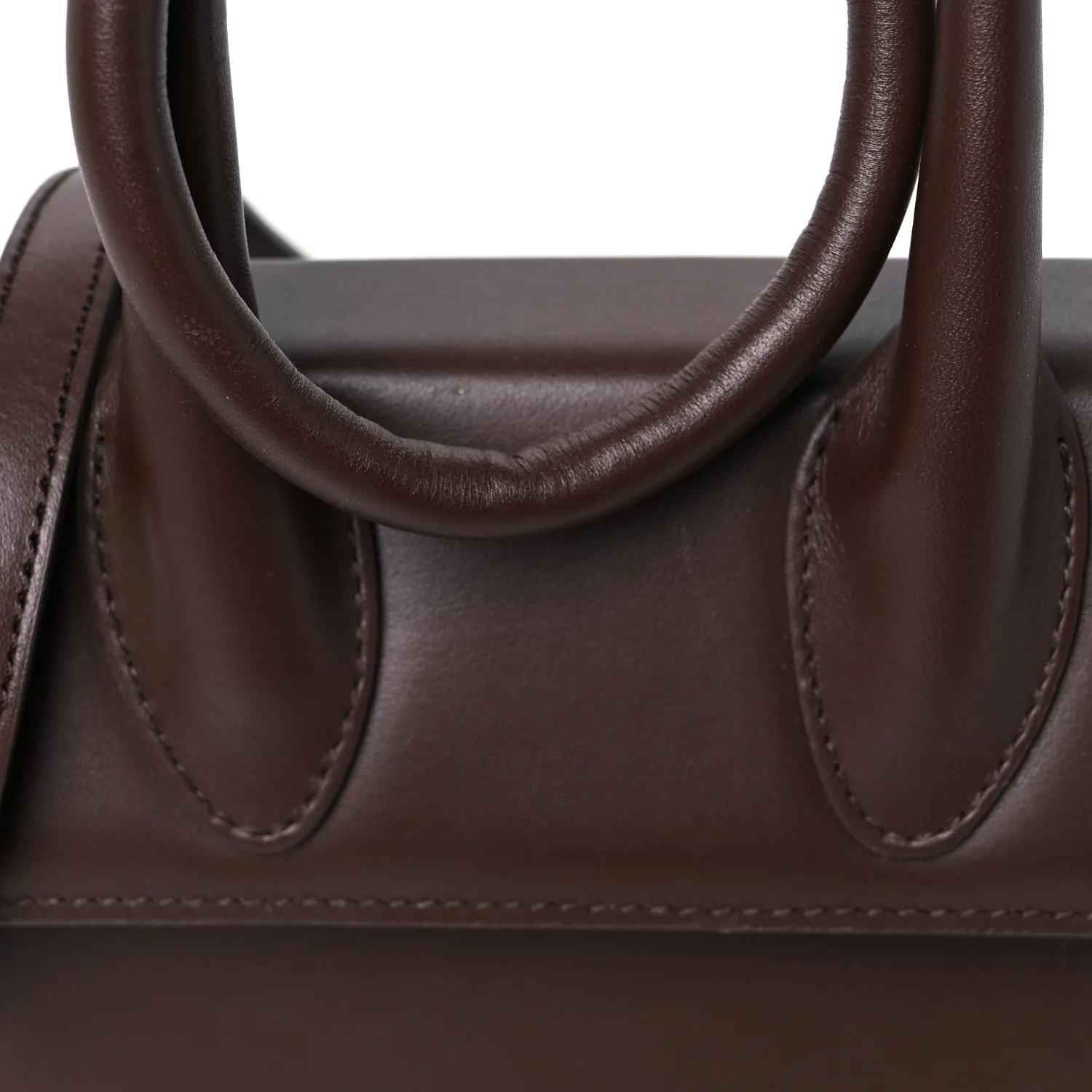 Smooth Calfskin Le Chiquito Noeud Dark Brown