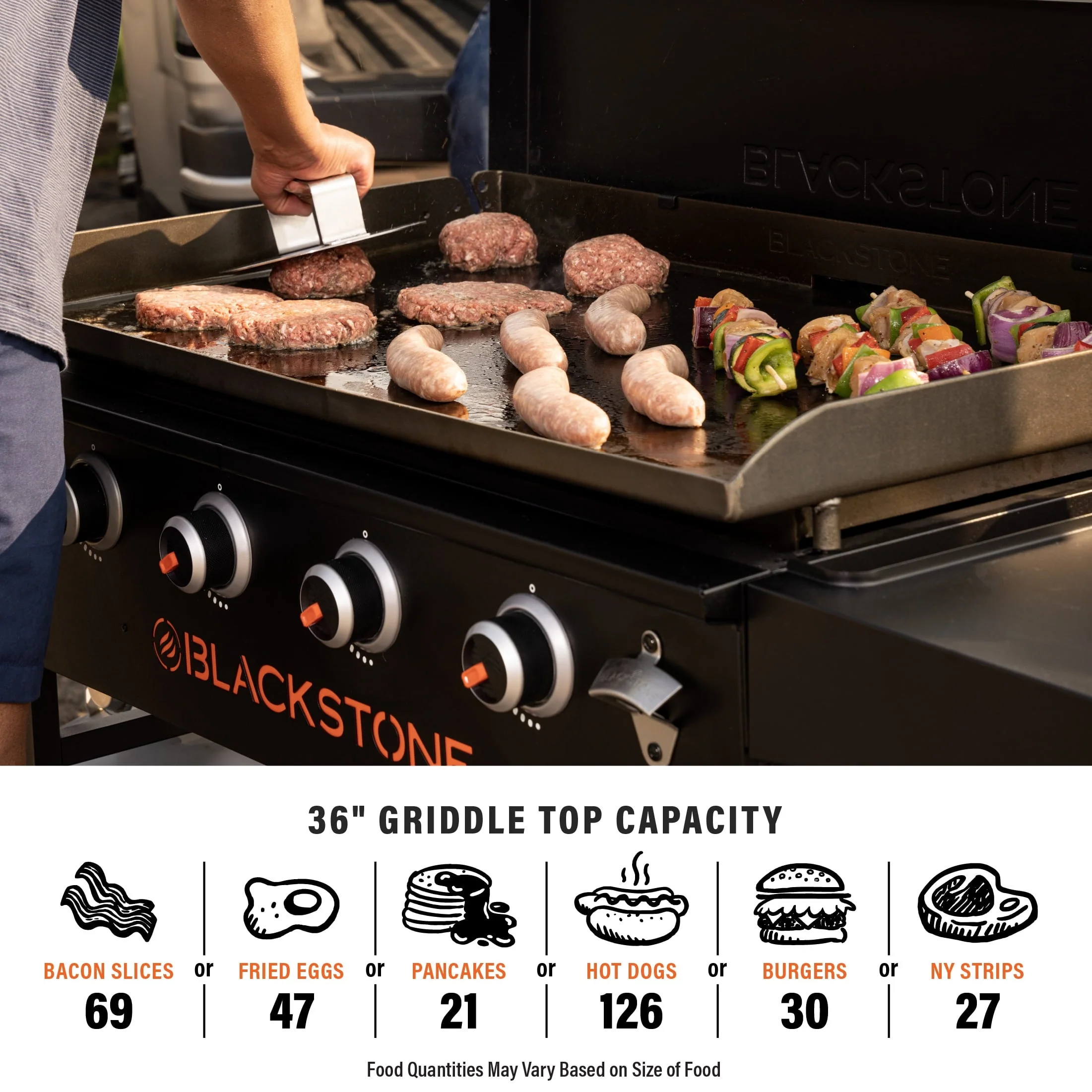 4-Burner 36" Griddle Cooking Station with Hard Cover - Image 6
