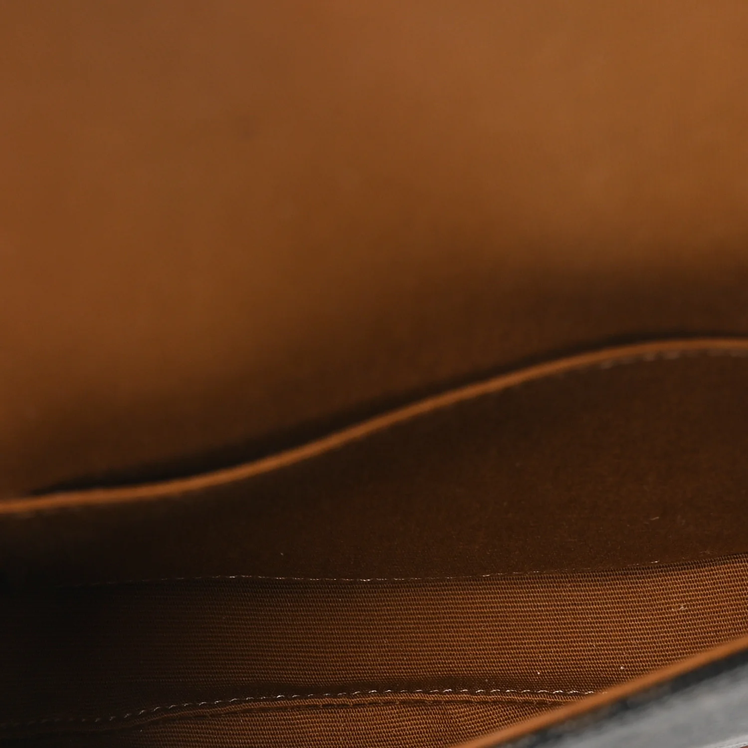 Canvas Calfskin Triomphe Mini Besace Tan