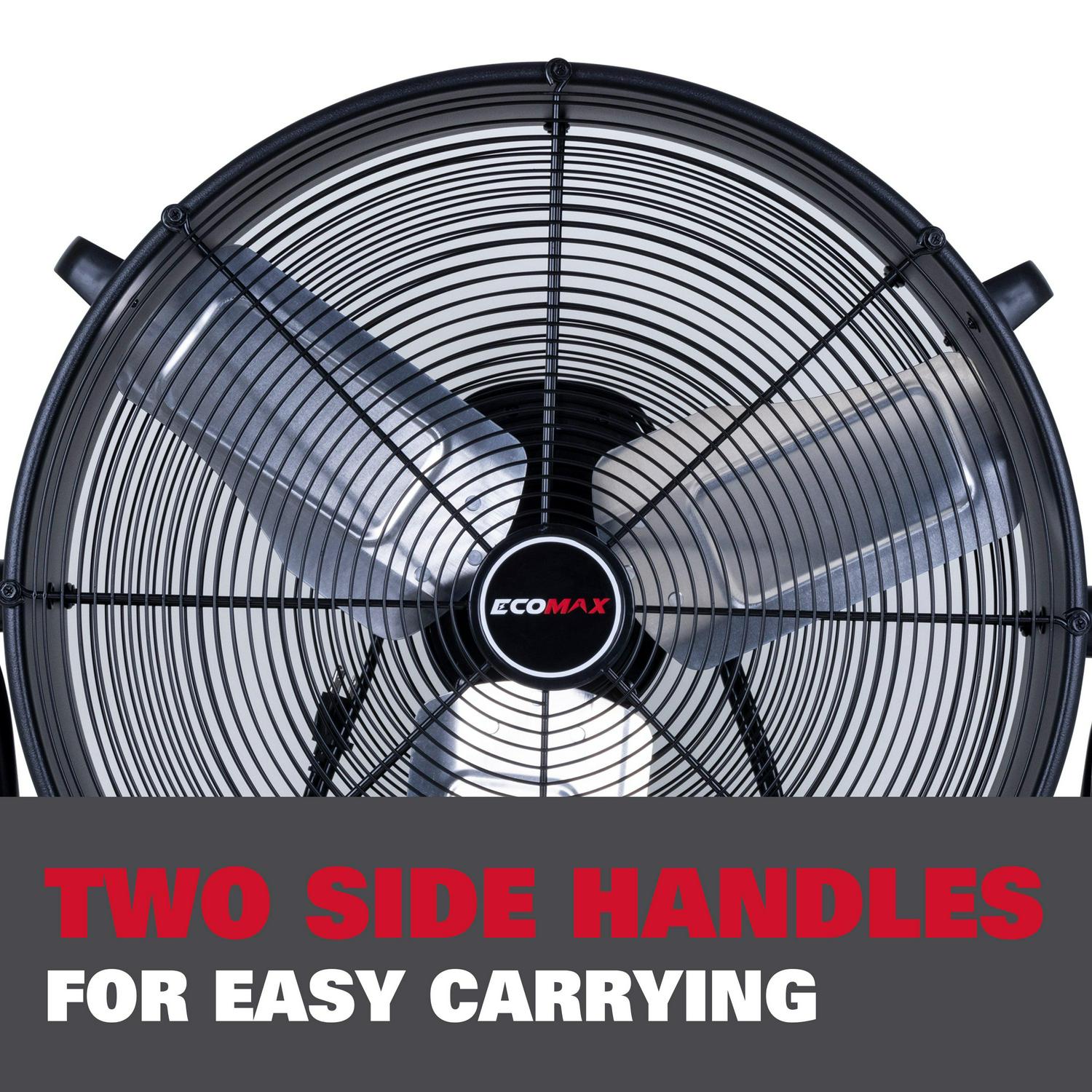 24 Inch High Velocity Drum Floor Fan. Industrial. 3-Speed. Adjustable Tilt - Image 10