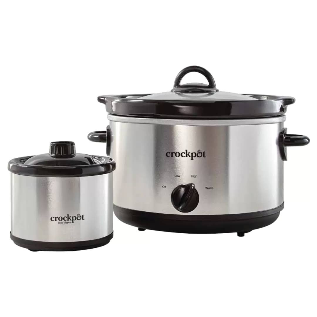 Crock-pot SCR503SP 5-Quart Smudgeproof Round Manual Slow Cooker with Dipper
