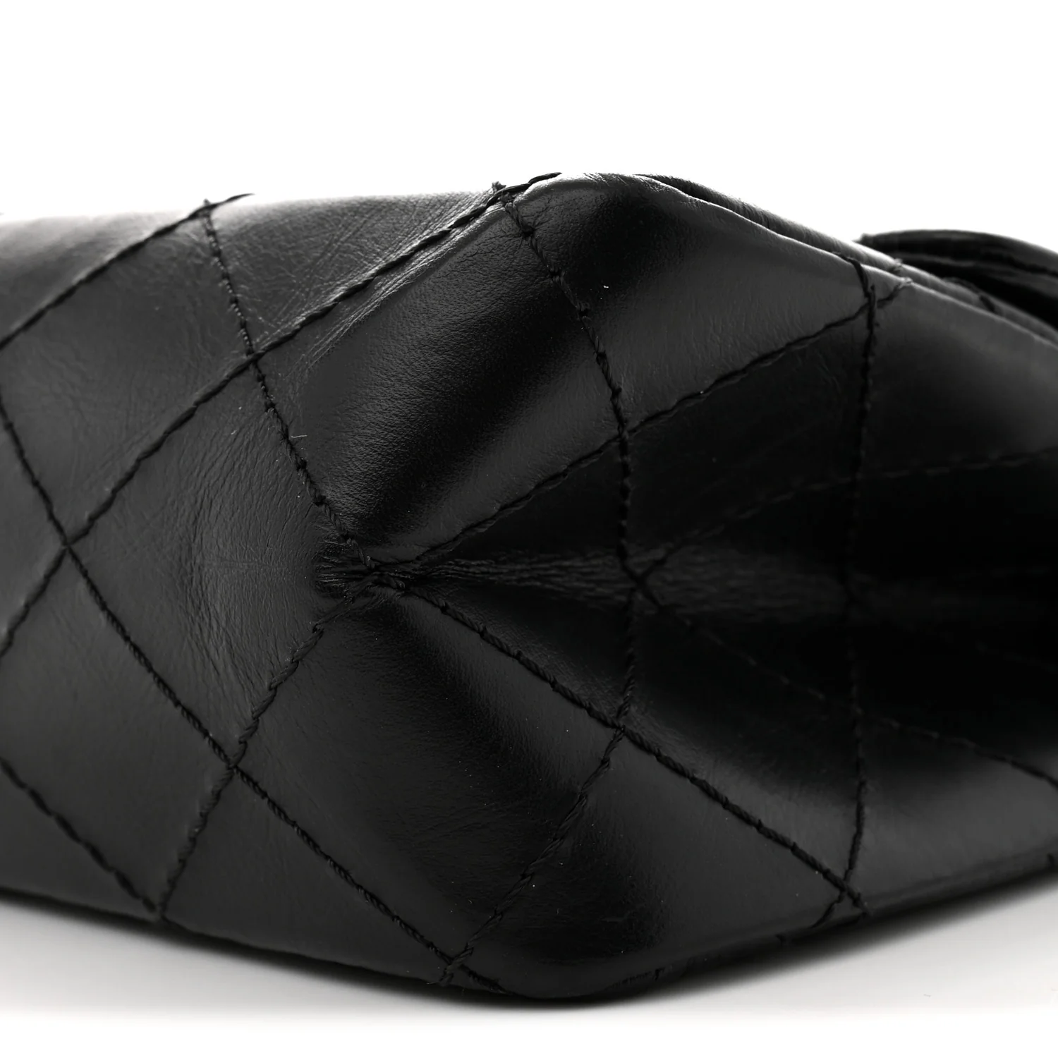 Aged Calfskin Quilted 2.55 Reissue 226 Flap Black