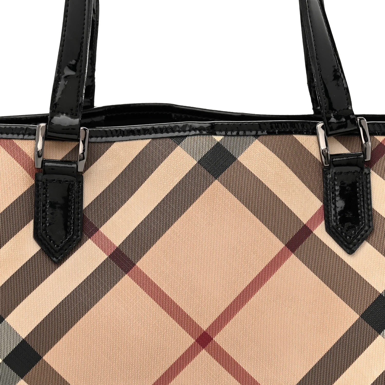 Supernova Check Small Nickie Tote Black
