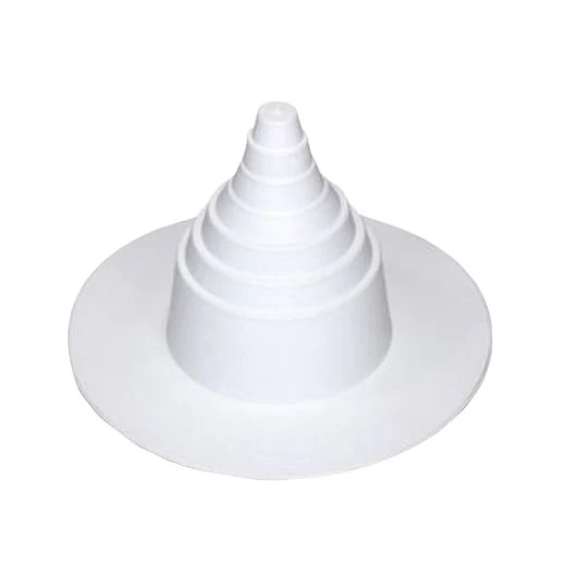 Elevate TPO Universal Pipe Boot Flashing, 1-6 in, White