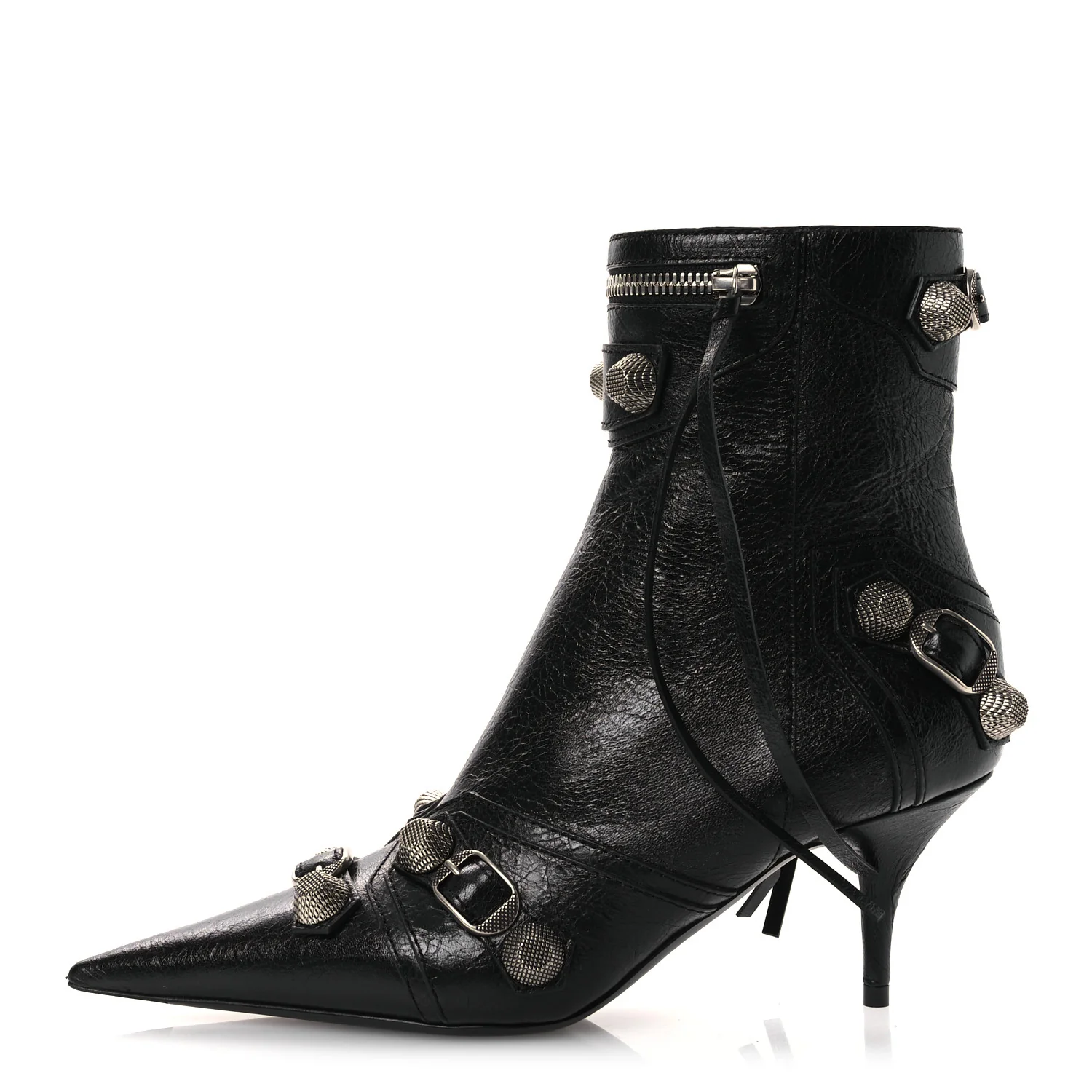 Agneau Arena Cagole 70mm Ankle Boots 36 Black