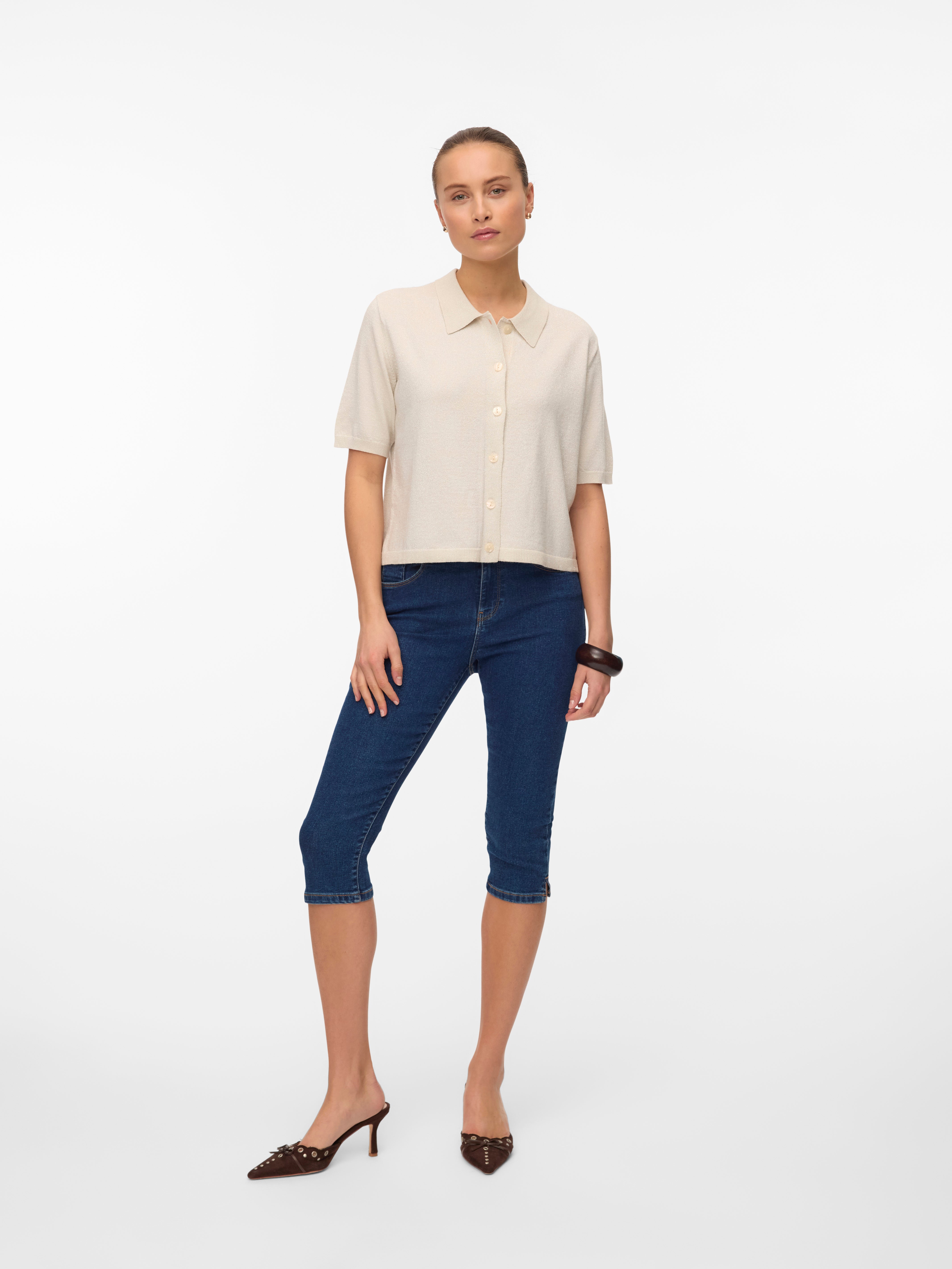 VERO MODA® VMHAPPYSHINE Knitted Polo-Shirt