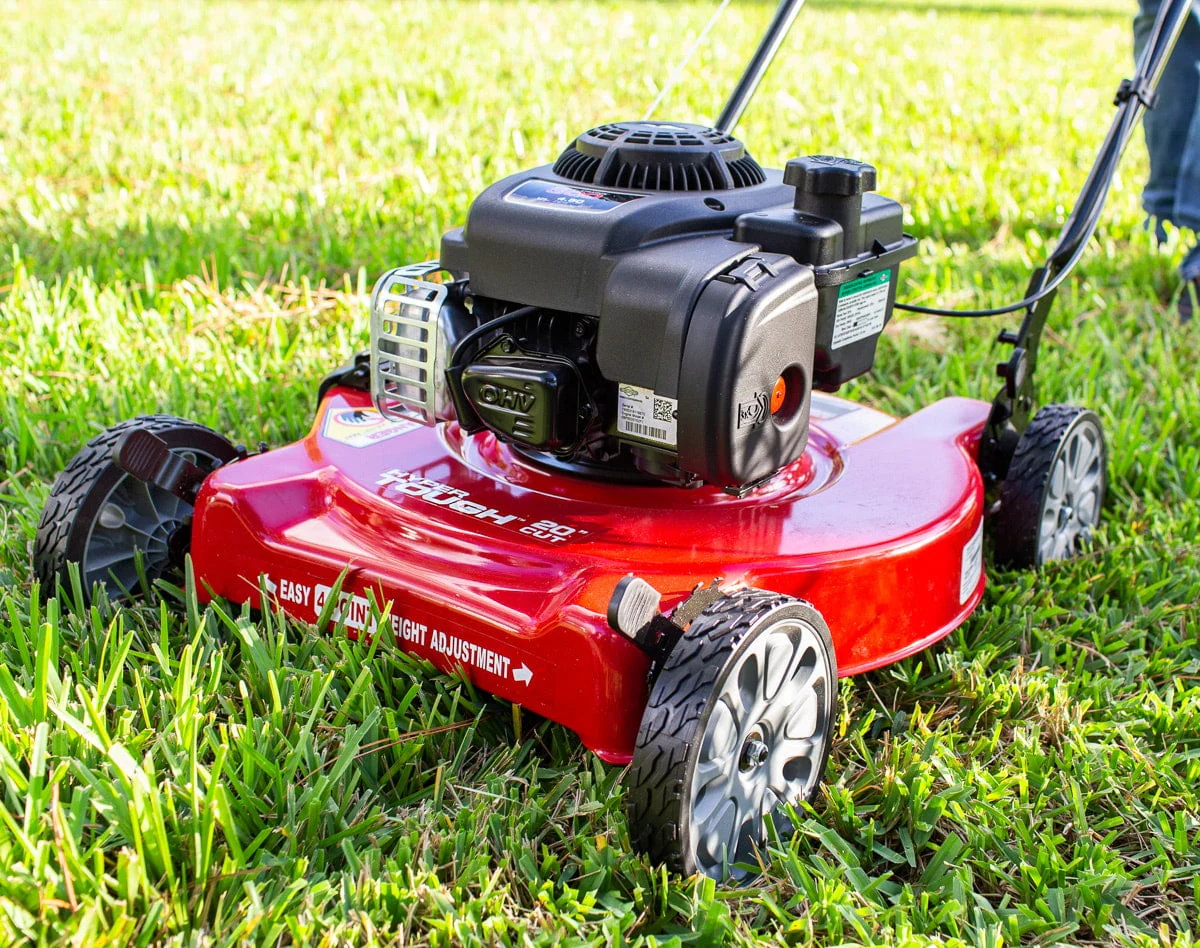 20 inch 125cc Gas Push Mower with Engine (Assembly Details: 46 9 lbs; 22 10 inch Height)(Black) Image 7