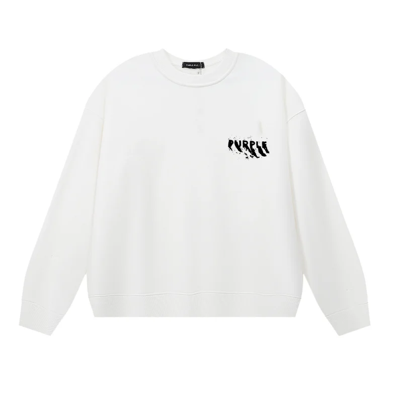 Purple  Men's Long-Sleeve T-shirt Sweatshirt 1137