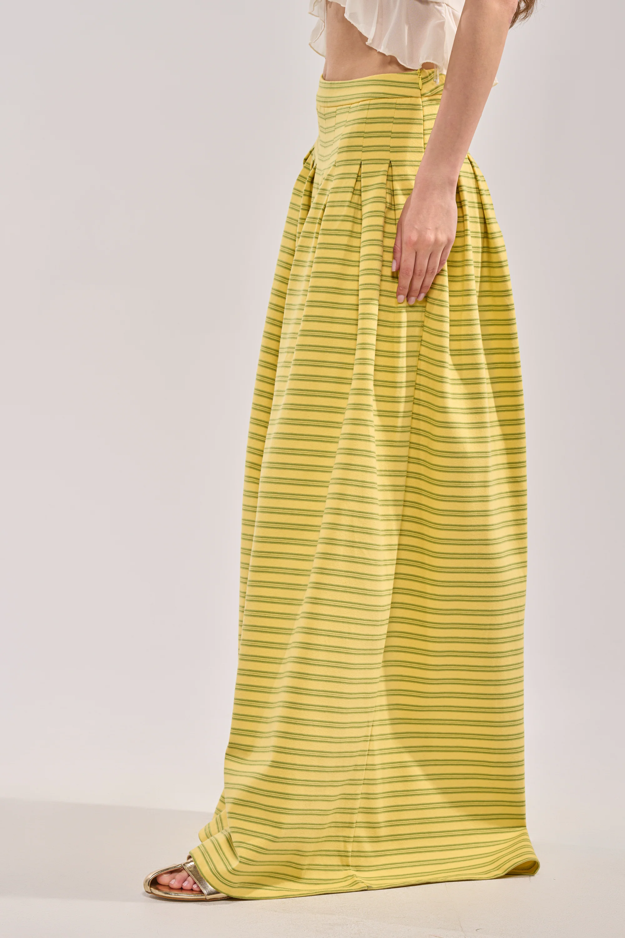 SILVER COAST YELLOW STRIPE TROUSER - Akira Store