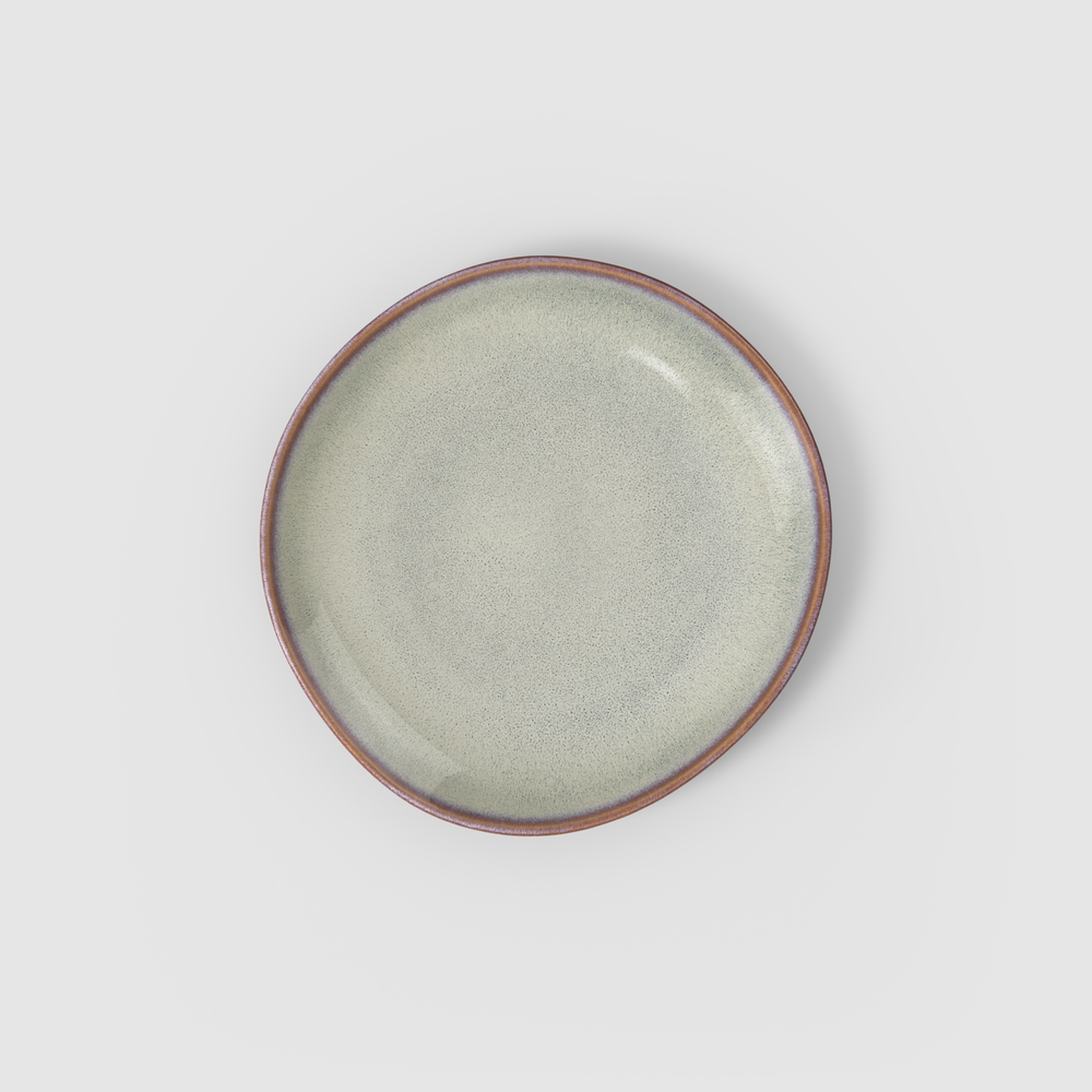 Lave Salad/ Dessert Plate - Beige, 9.3'' x 9.1'', stoneware