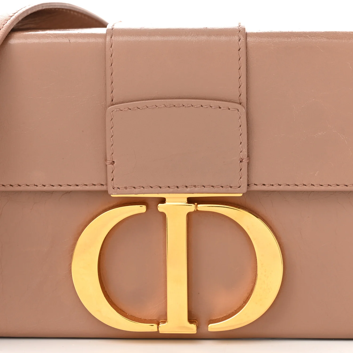 Smooth Calfskin Micro 30 Montaigne Flap Bag Pale Pink