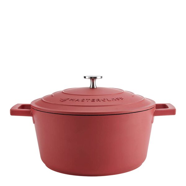 Cast Aluminium gryte 4L rød