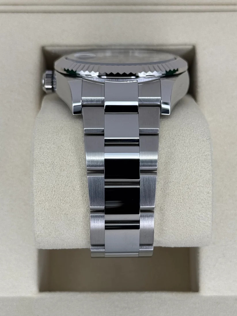 [Super Clone]RLX  Sky-Dweller 42mm Stainless Steel Blue Dial Oyster - 336934