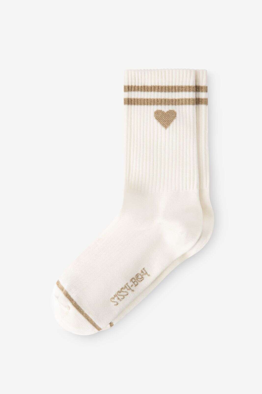 Witte sokken met hartje