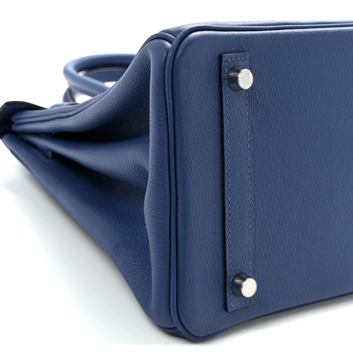 Taurillon Novillo Birkin 30 Bleu Brighton