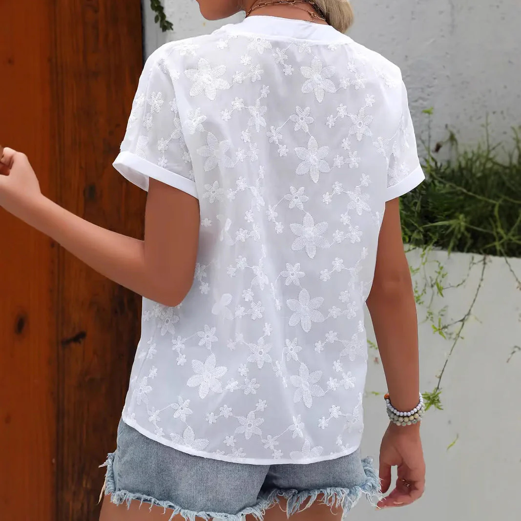 Rosalie - Blouse Florale Élégante